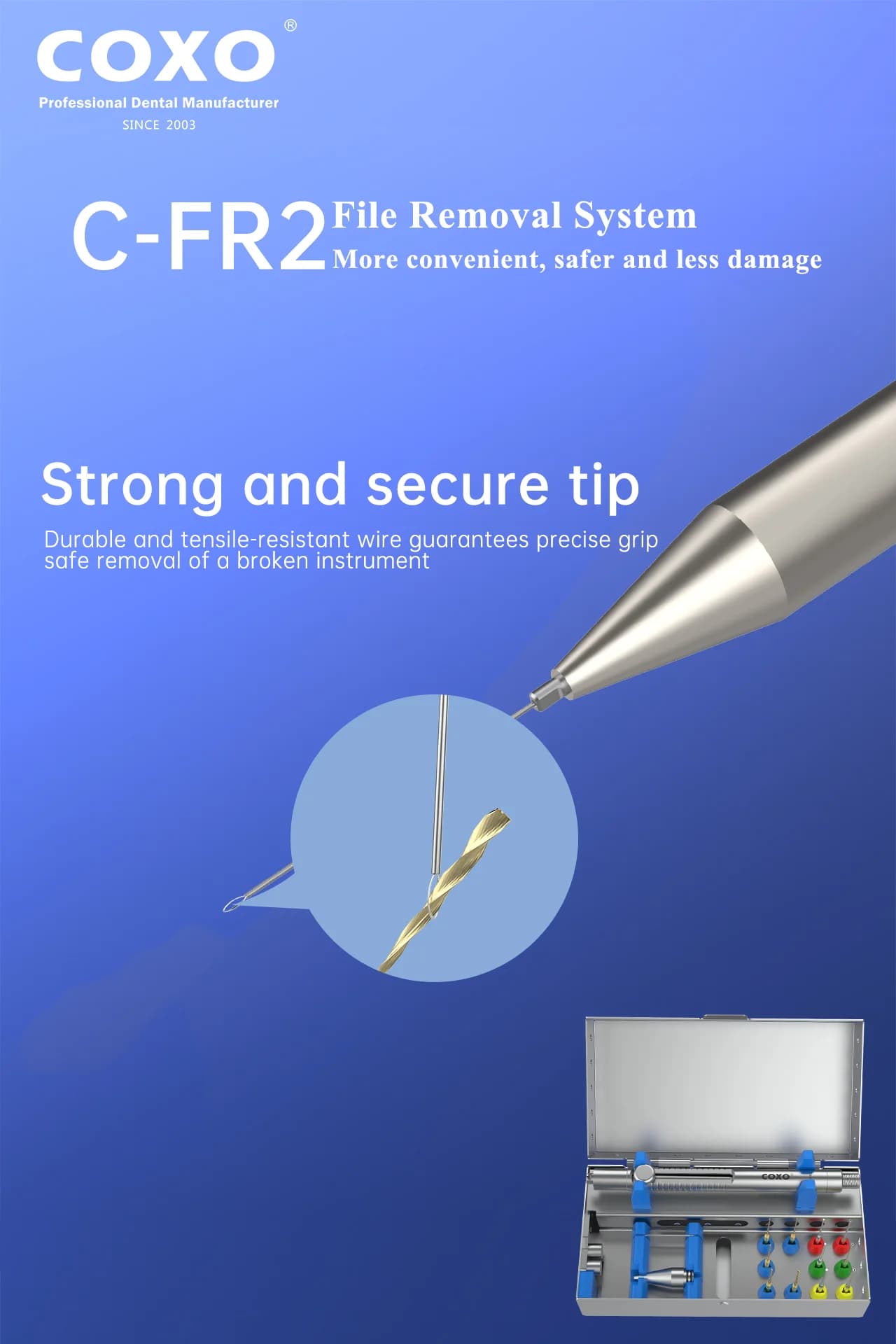 Bộ dụng cụ lấy file gãy Coxo C-FR2 6