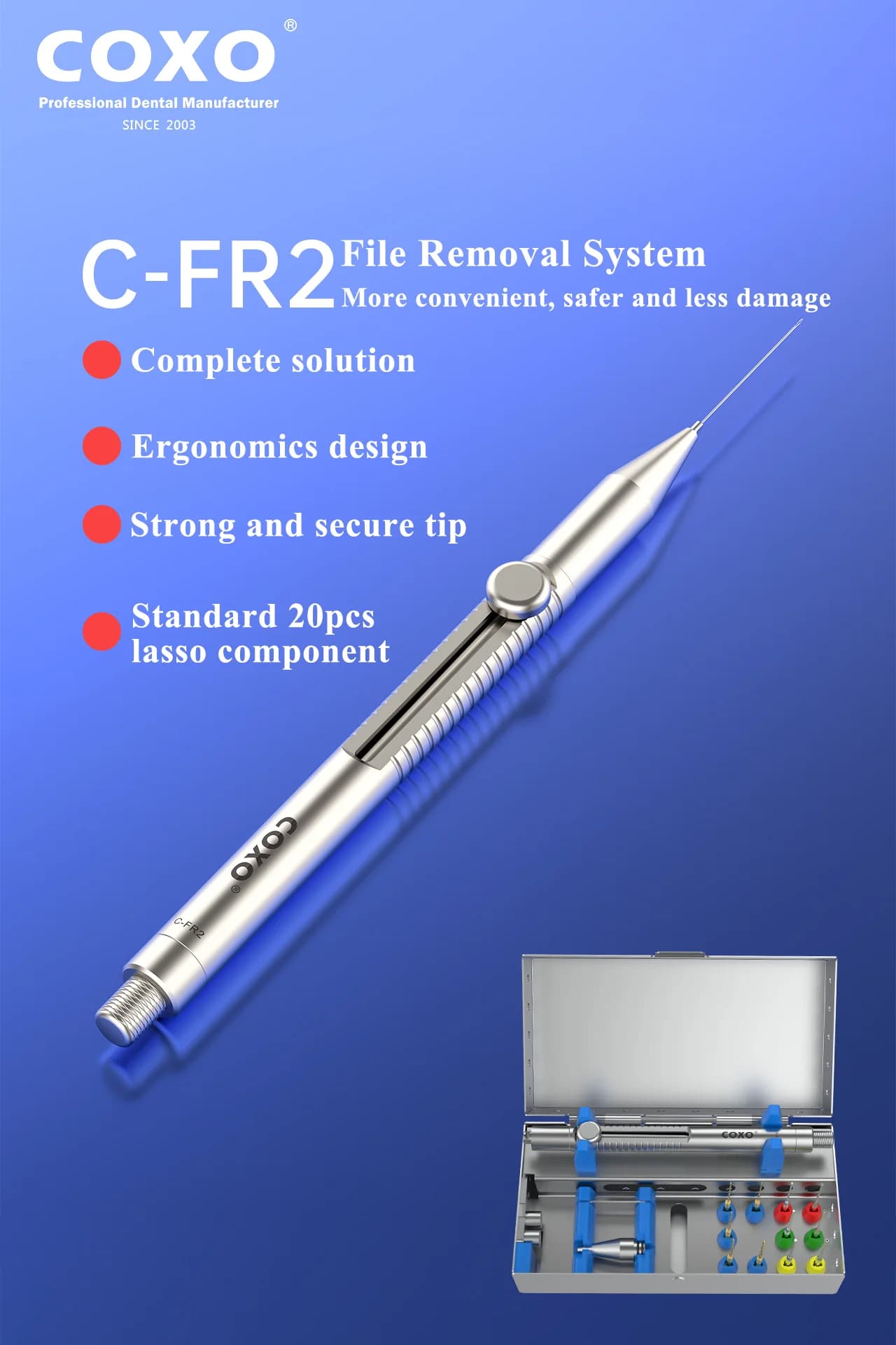 Bộ dụng cụ lấy file gãy Coxo C-FR2 7