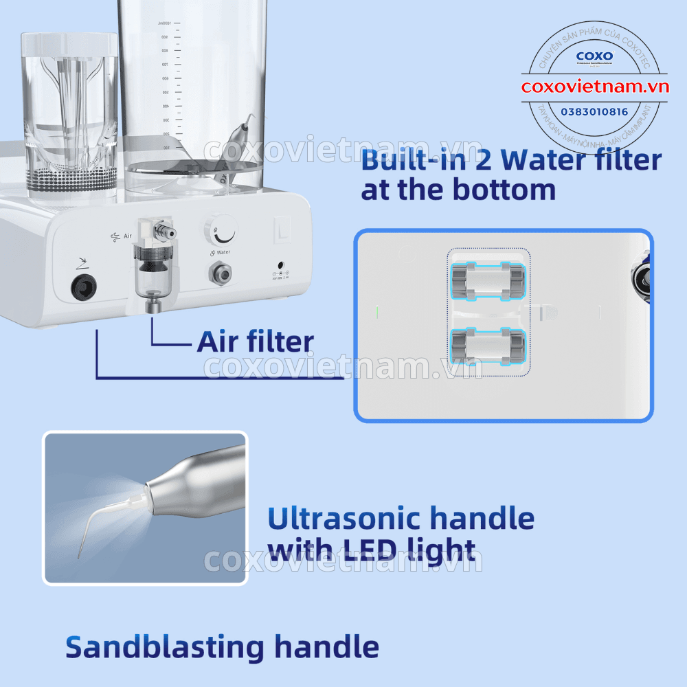 Máy lấy cao răng và thổi cát PT Master 4