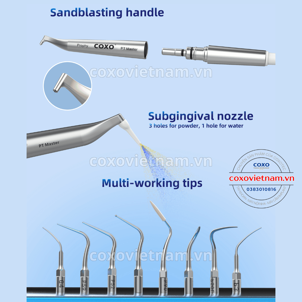Máy lấy cao răng và thổi cát PT Master 5