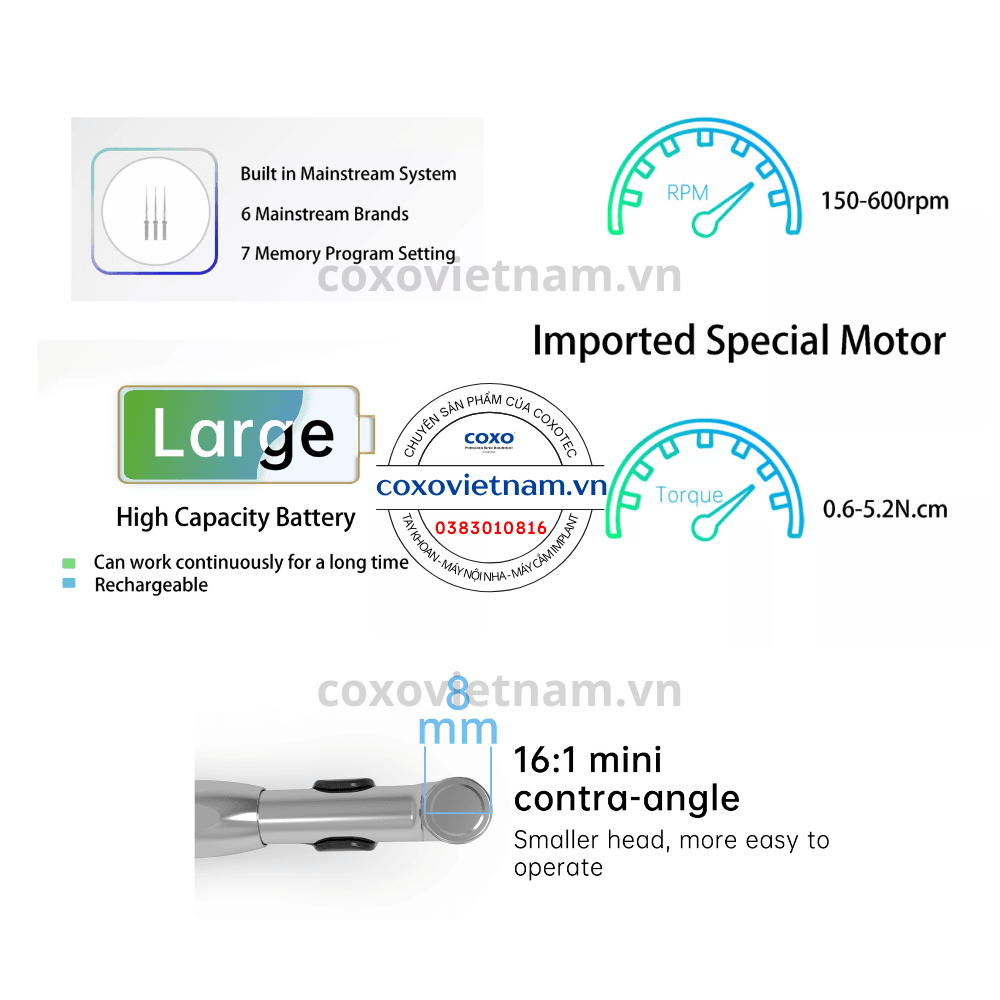 Máy nội nha tích hợp định vị chóp Coxo C-Smart I Pro (C Smart 1 Pro) 4