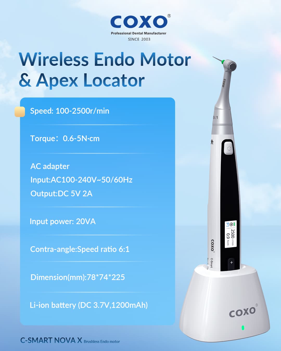 Máy nội nha tích hợp đvc C-SMART NOVA X 4