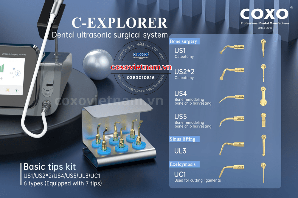 Máy phẫu thuật Piezotome COXO C-Explorer 5