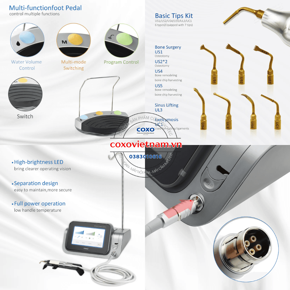 Máy phẫu thuật Piezotome COXO C-Explorer 9