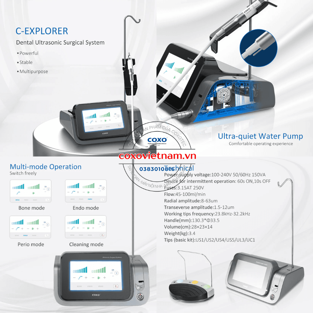 Máy phẫu thuật Piezotome COXO C-Explorer 10