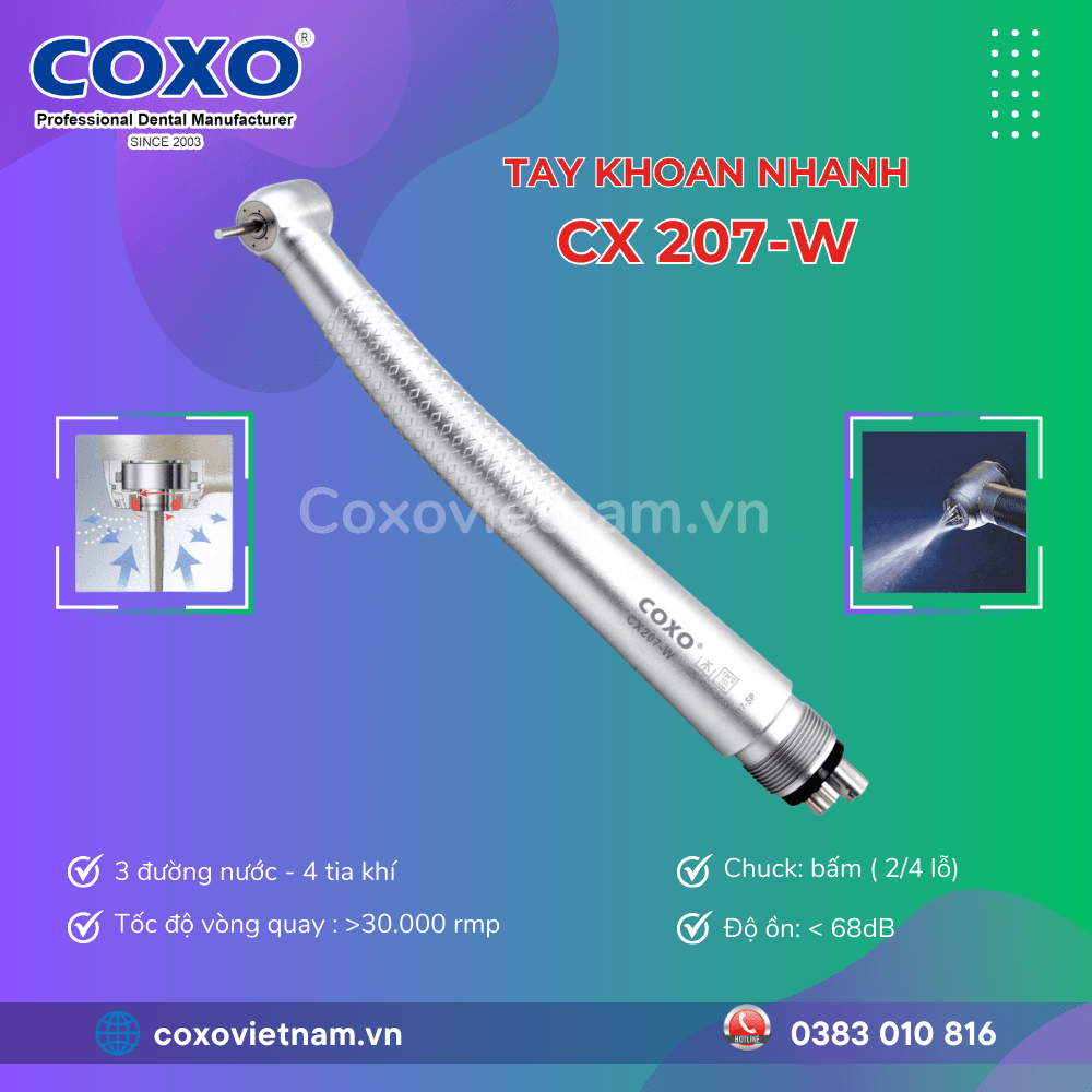 Tay khoan nhanh COXO 3 tia nước CX207-W (H17) 3