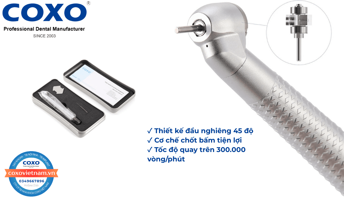 Tay khoan nhanh COXO chếch 45 độ không đèn 4