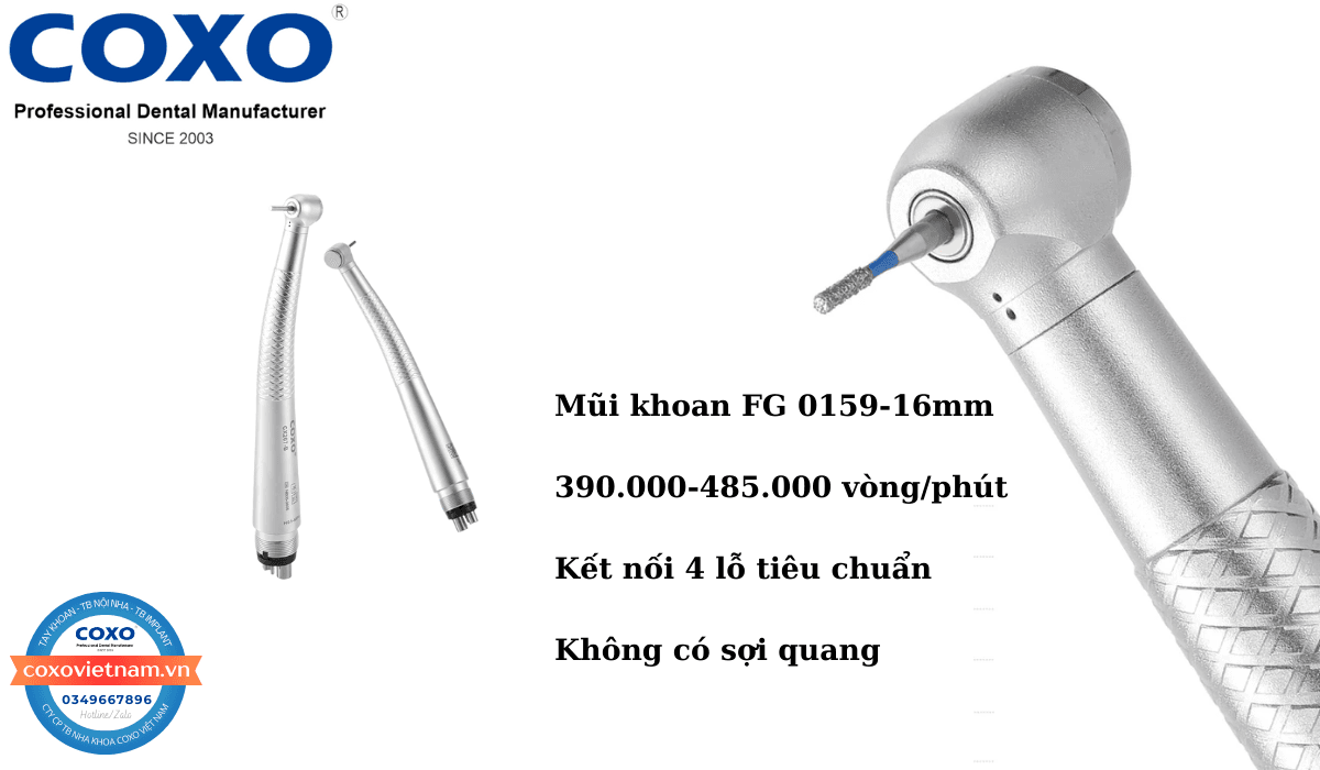 Tay khoan nhanh COXO đầu mini không đèn CX207-B (H03) 2