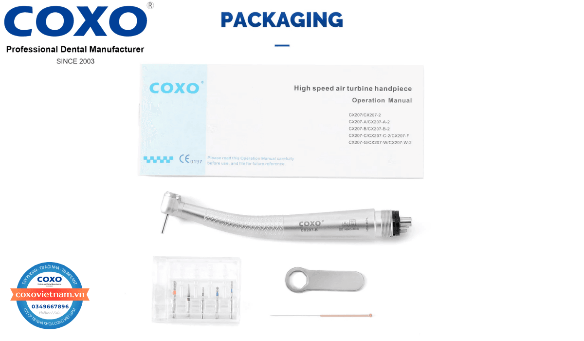 Tay khoan nhanh COXO đầu mini không đèn CX207-B (H03) 3
